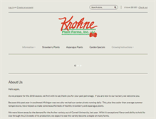 Tablet Screenshot of krohneplantfarms.com